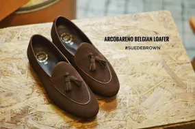 503-2 Suede Brown Belgian Loafers