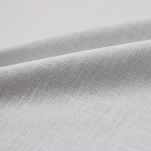 70CM REMNANT Dressmaking Linen Handle  - Bright White