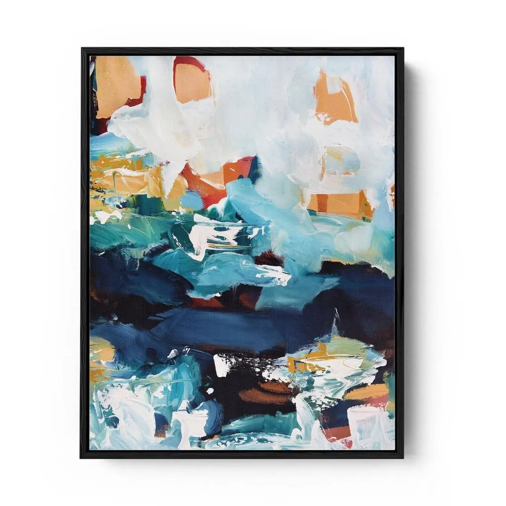 Abstract 227 Framed Canvas