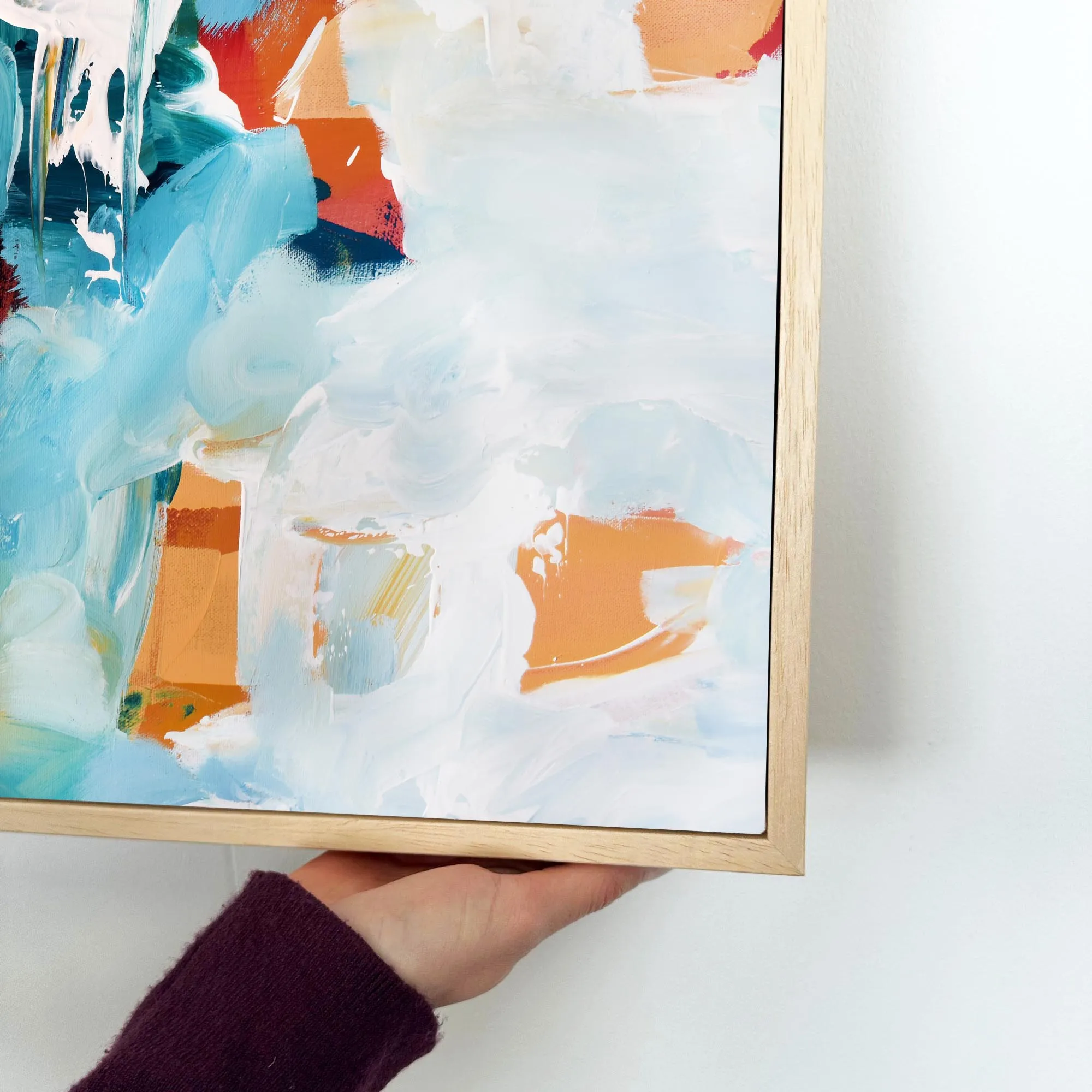 Abstract 227 Framed Canvas