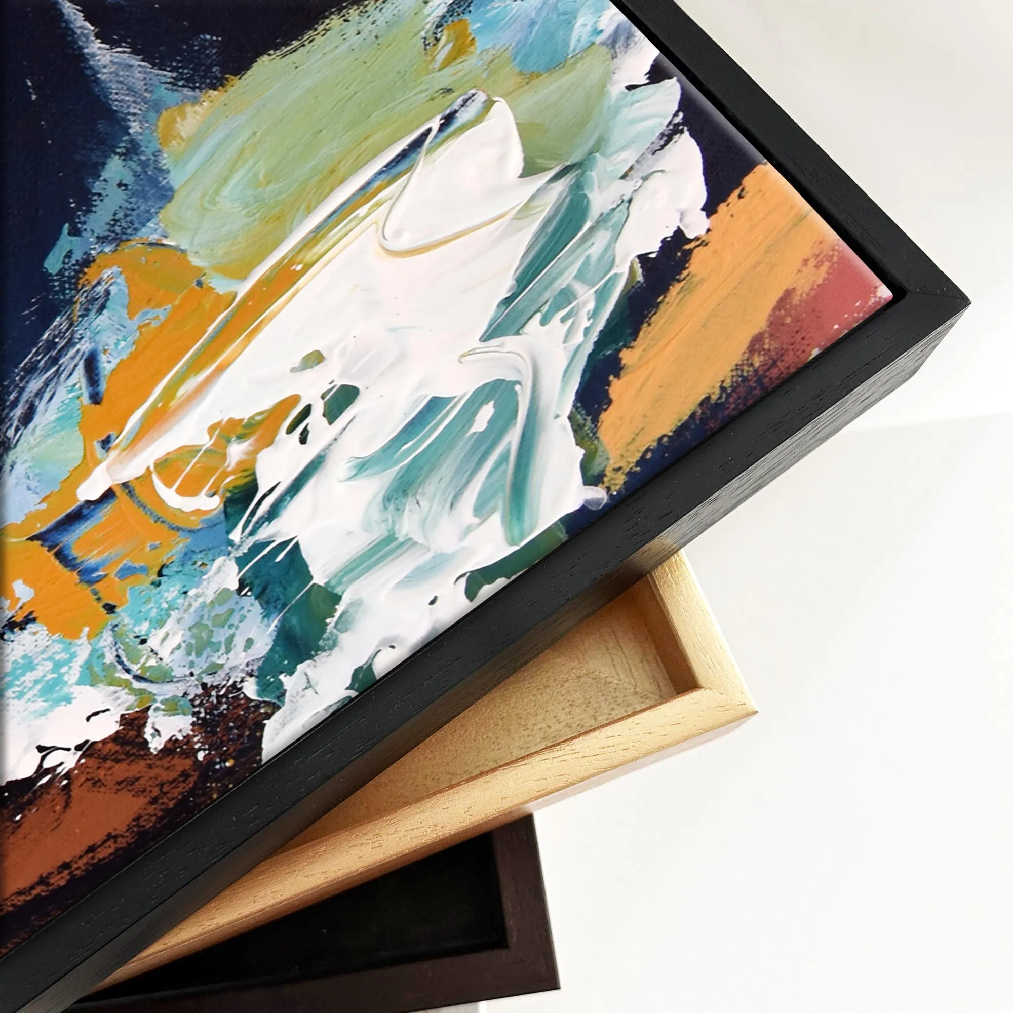 Abstract 227 Framed Canvas