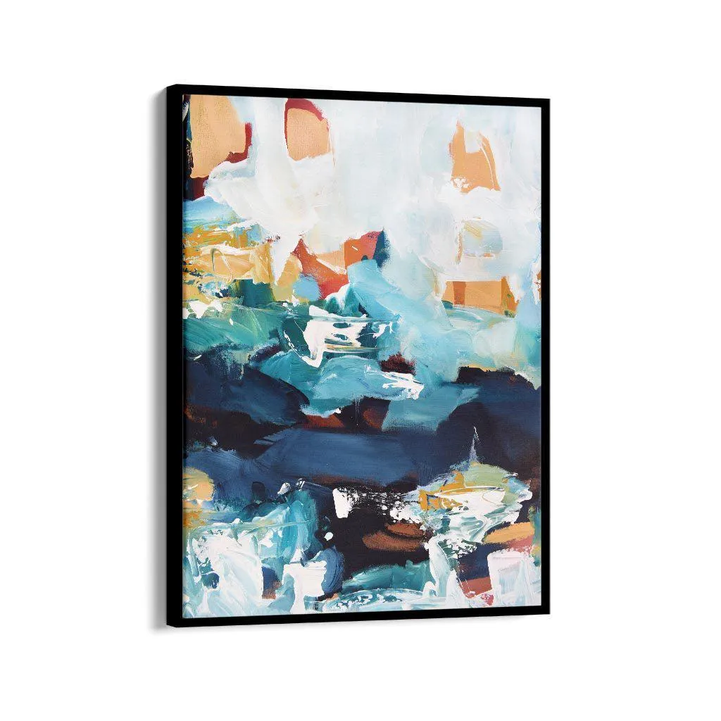 Abstract 227 Framed Canvas
