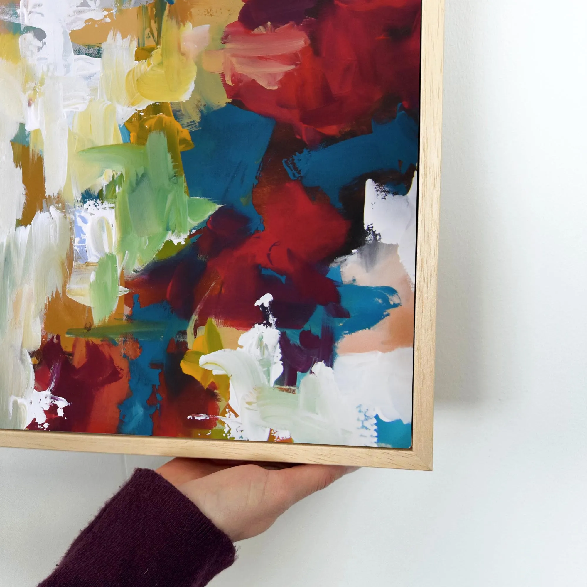 Abstract 412 Framed Canvas