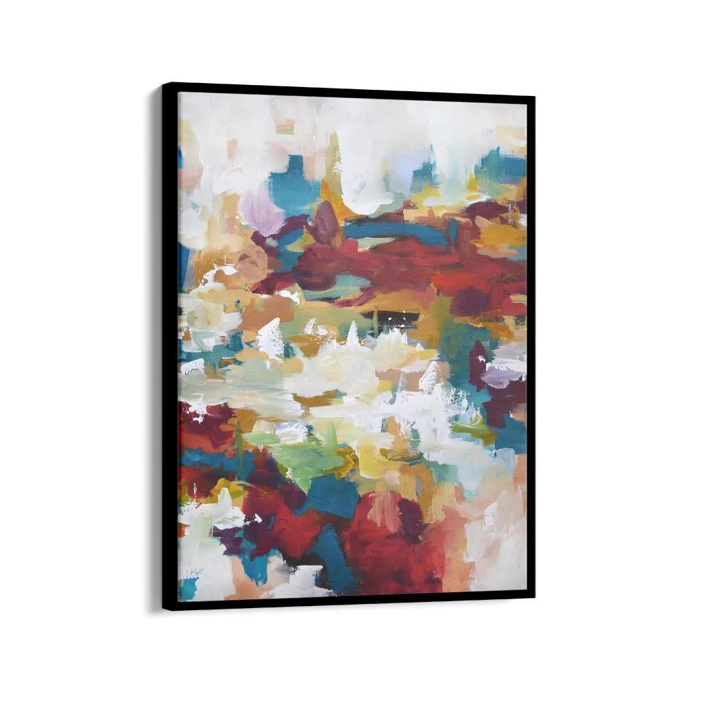 Abstract 412 Framed Canvas