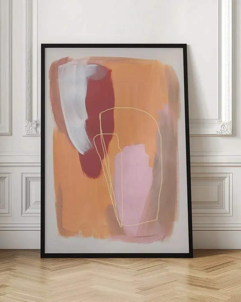 Abstract Brush Strokes 125 - Stretched Canvas, Poster or Fine Art Print