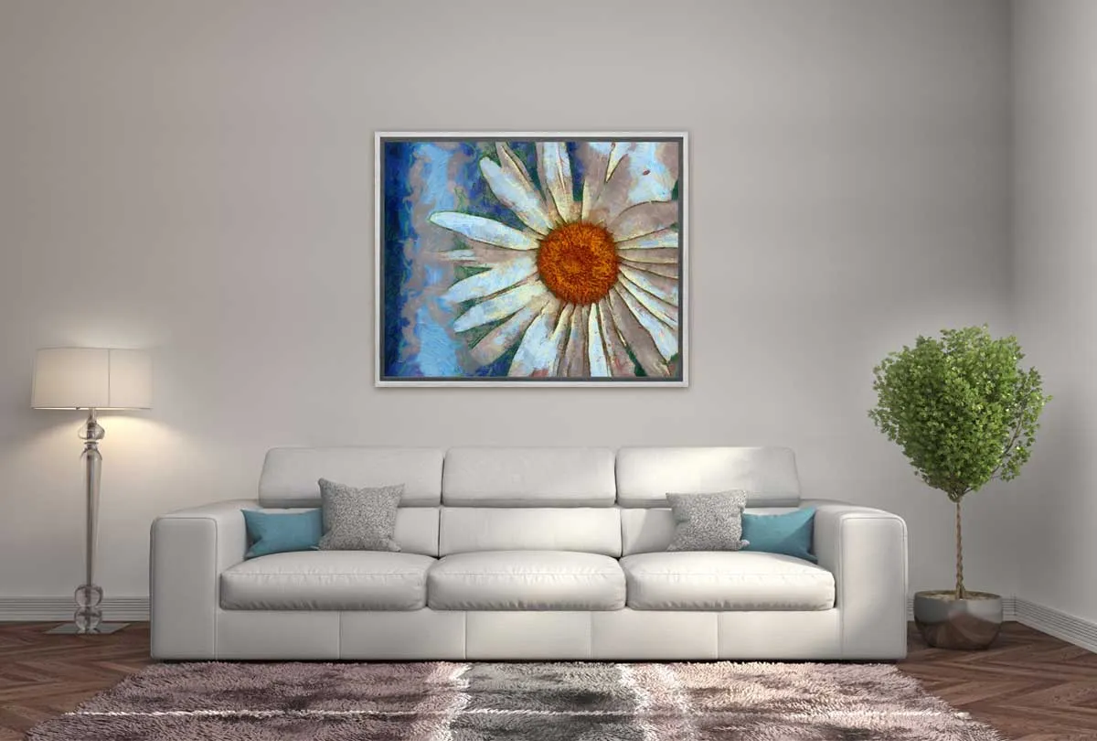Abstract Daisy | Wall Art Print