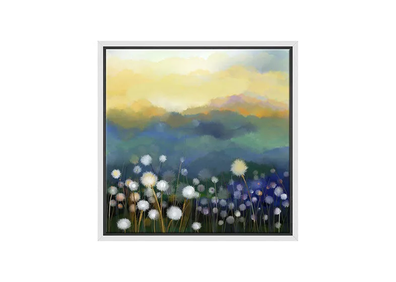 Abstract Dandelion Field | Canvas Wall Art Print