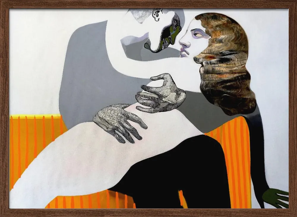Afterkiss - Stretched Canvas, Poster or Fine Art Print
