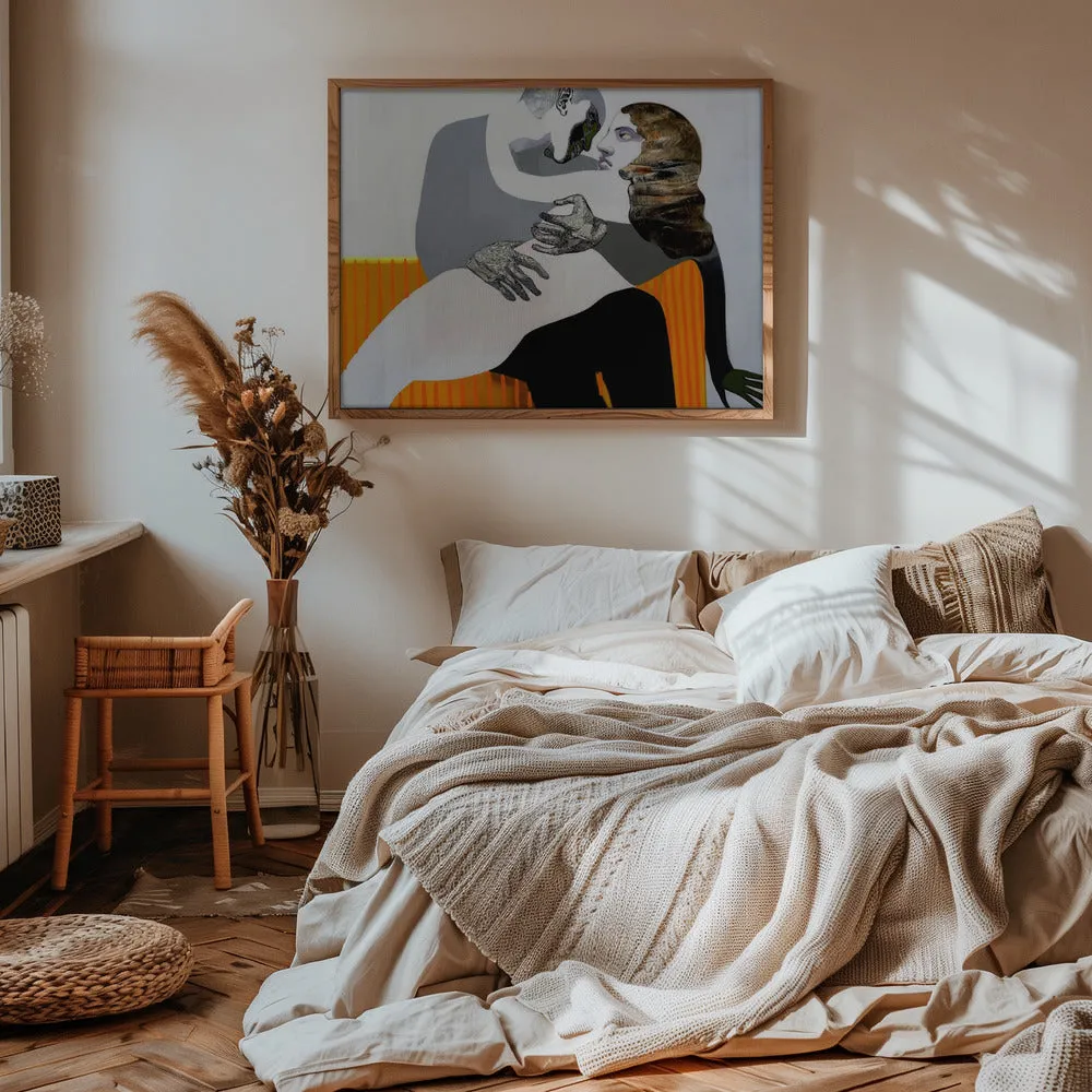 Afterkiss - Stretched Canvas, Poster or Fine Art Print