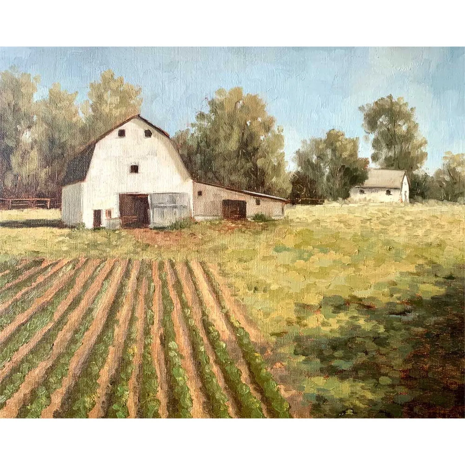 Afternoon Barn Canvas Wall Art