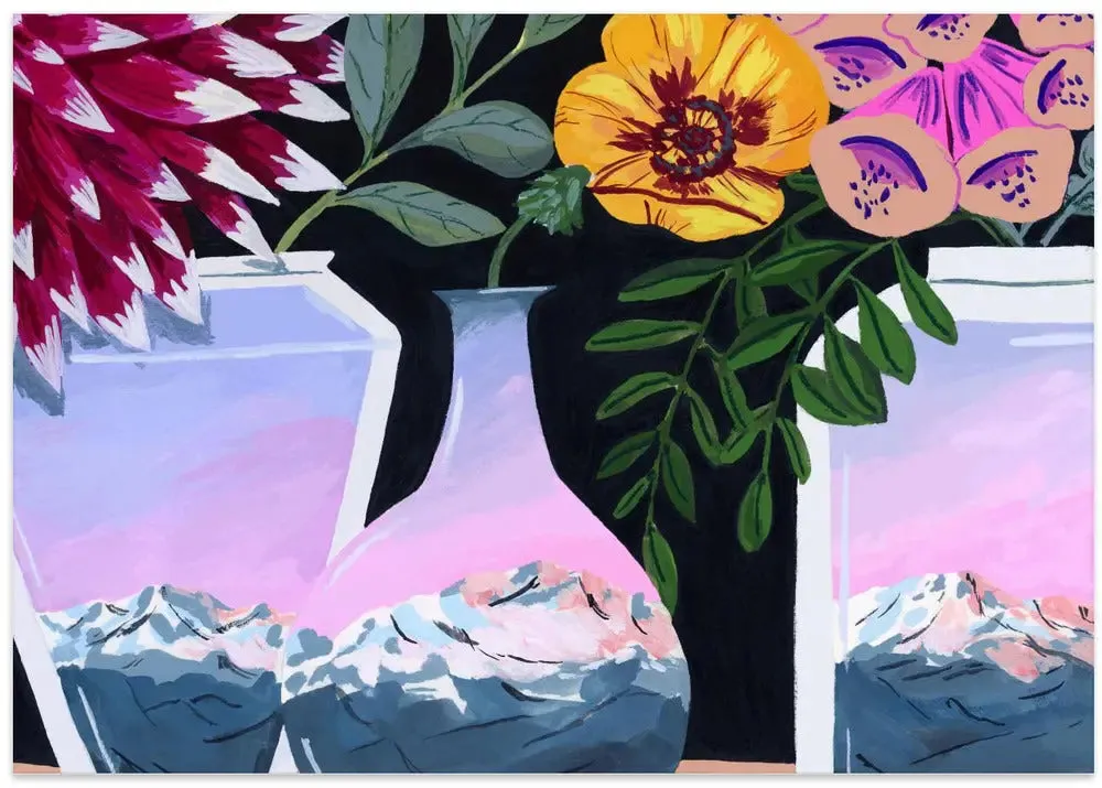 Alpenglow By Sarah Gesek- Stretched Canvas, Poster or Fine Art Print