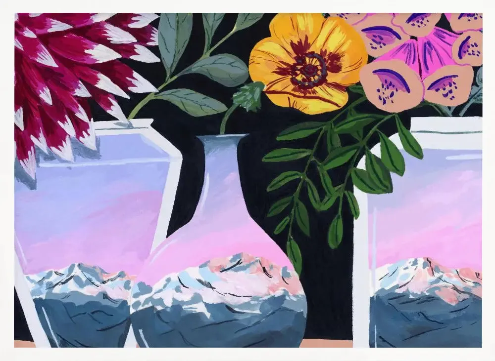 Alpenglow By Sarah Gesek- Stretched Canvas, Poster or Fine Art Print