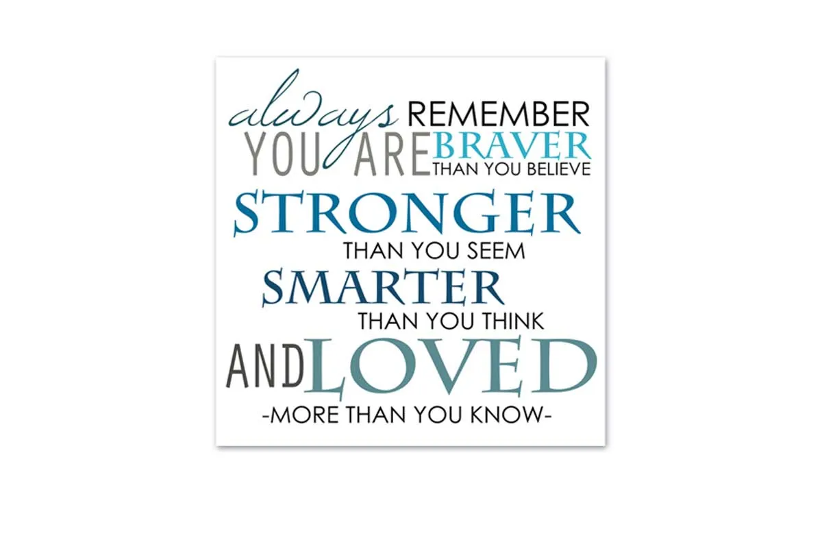 Always Remember | Inspirational Quote | Canvas Wall Art Print