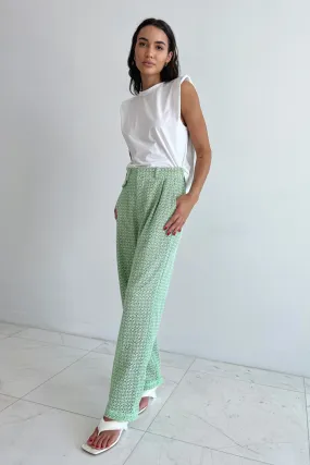 AMANDA PANT GEO EYELET