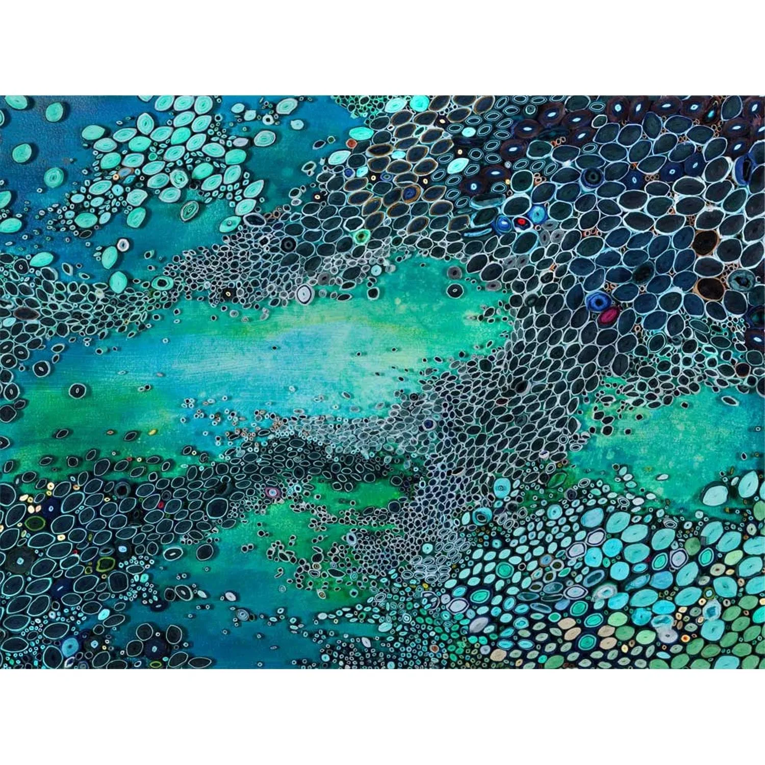 Aquatic Blues Canvas Wall Art