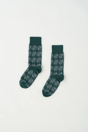 Arabic Socks in Racing Green