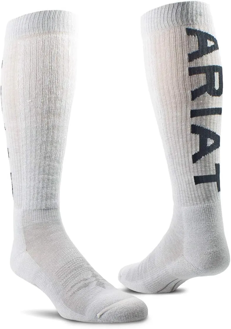 ARIAT Unisex Arch Support Mid Calf Wt Otc Western Boot Socks