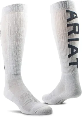 ARIAT Unisex Arch Support Mid Calf Wt Otc Western Boot Socks