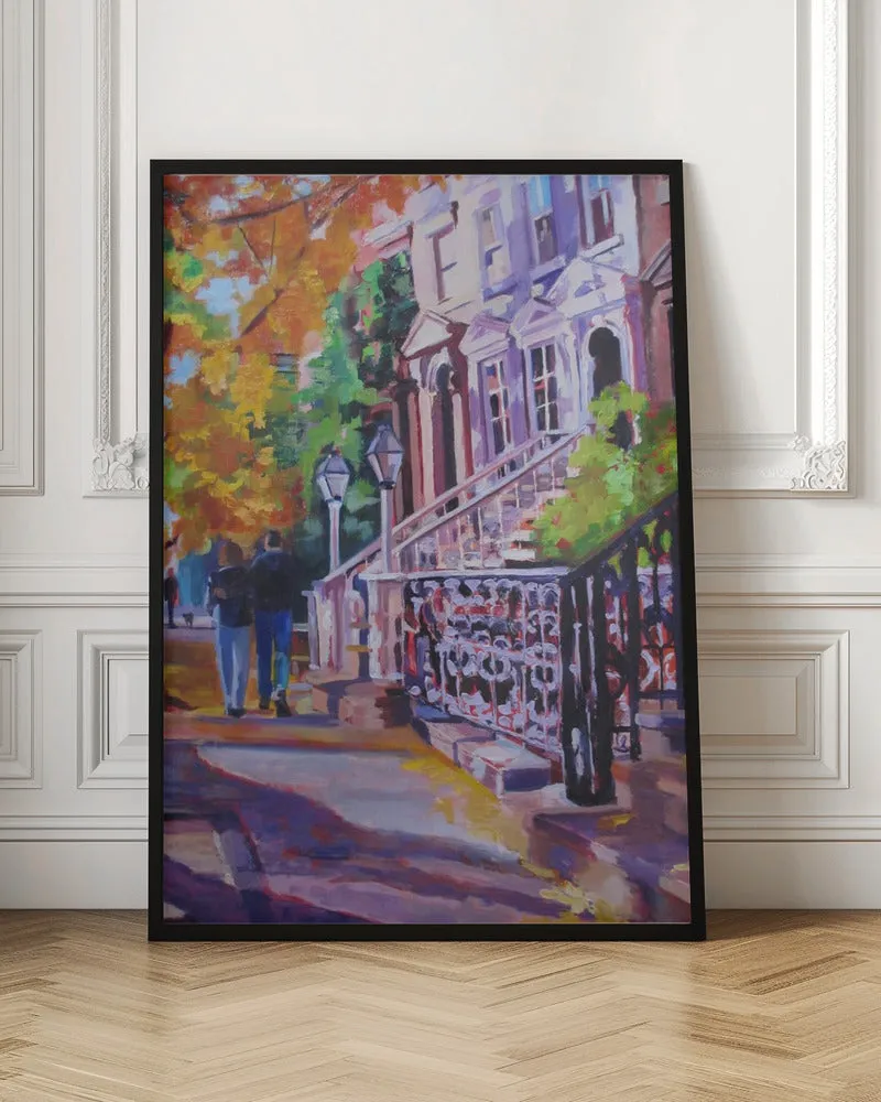 Autumn Stroll - Stretched Canvas, Poster or Fine Art Print