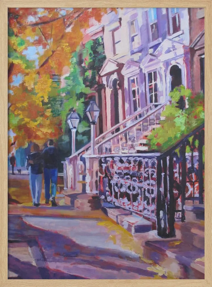 Autumn Stroll - Stretched Canvas, Poster or Fine Art Print