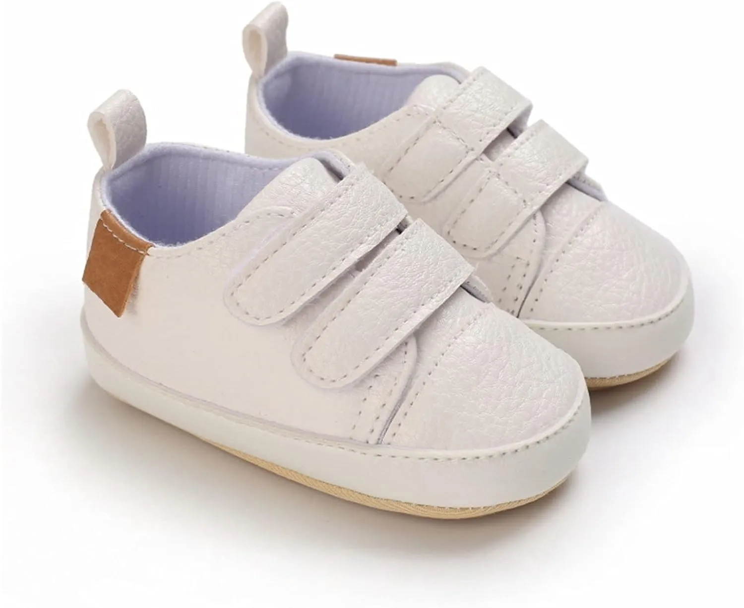 Baby Boys Girls First Walking Shoes Infant Non-Slip PU Leather Sneakers Toddler Newborn Loafers Flat𝘀 Shoes
