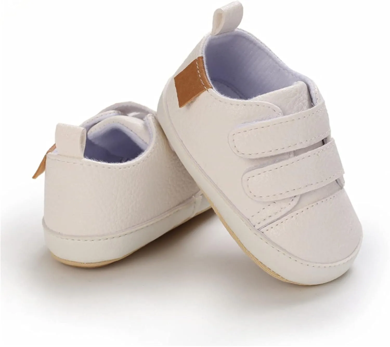 Baby Boys Girls First Walking Shoes Infant Non-Slip PU Leather Sneakers Toddler Newborn Loafers Flat𝘀 Shoes