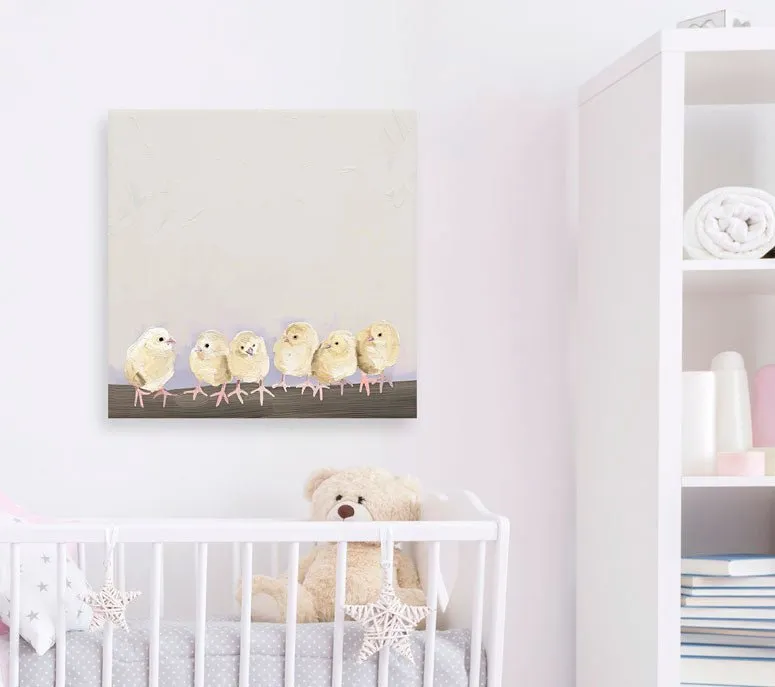 Baby Chicks Canvas Wall Art