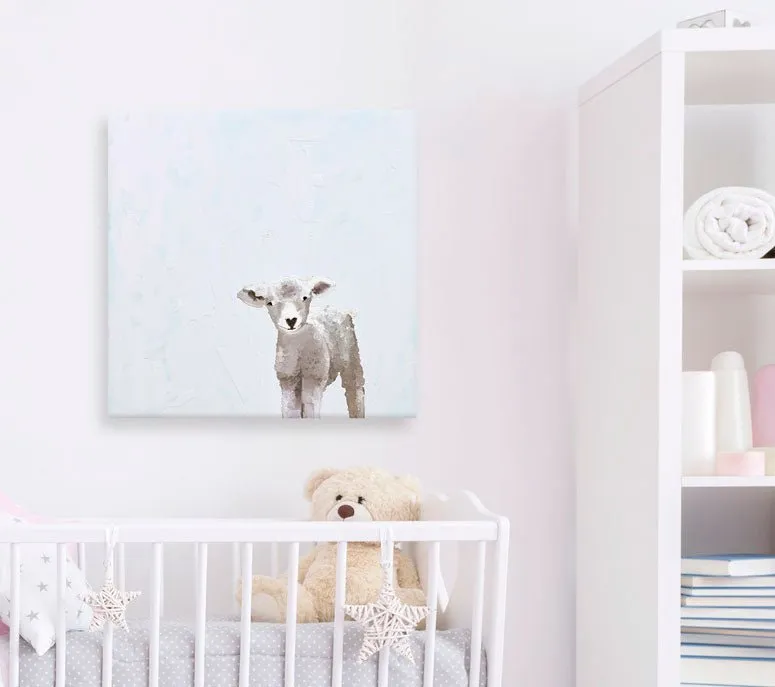 Baby Sheep Canvas Wall Art