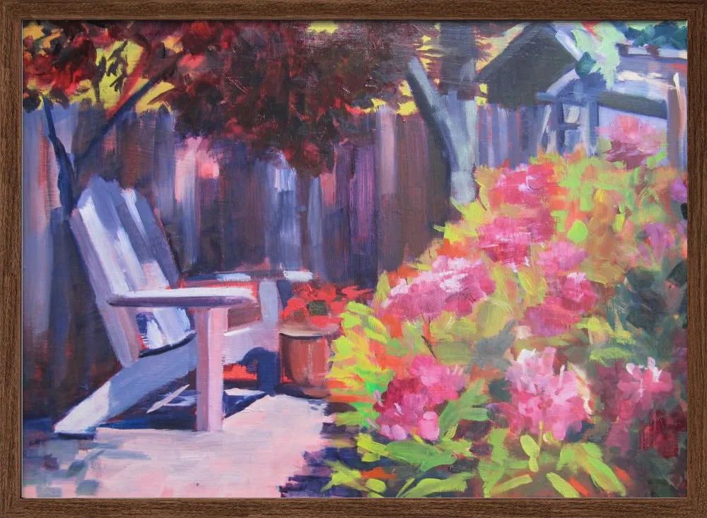 Backyard - Stretched Canvas, Poster or Fine Art Print