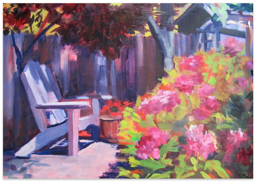 Backyard - Stretched Canvas, Poster or Fine Art Print