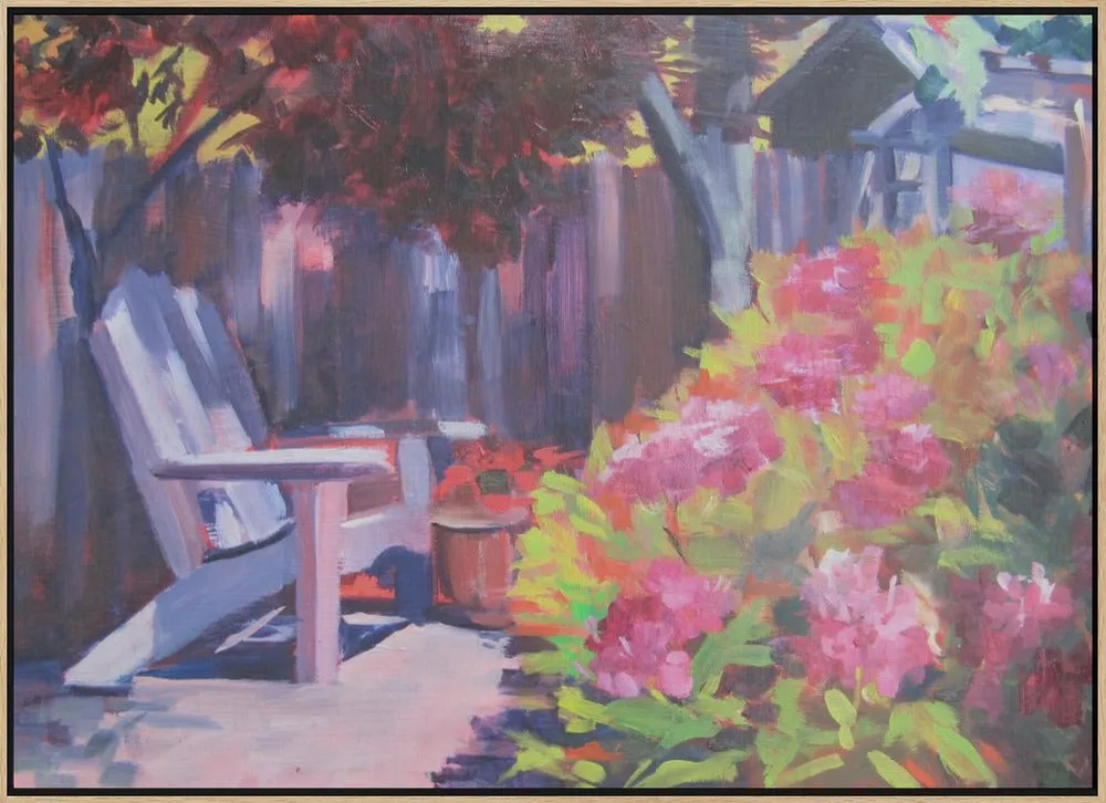 Backyard - Stretched Canvas, Poster or Fine Art Print