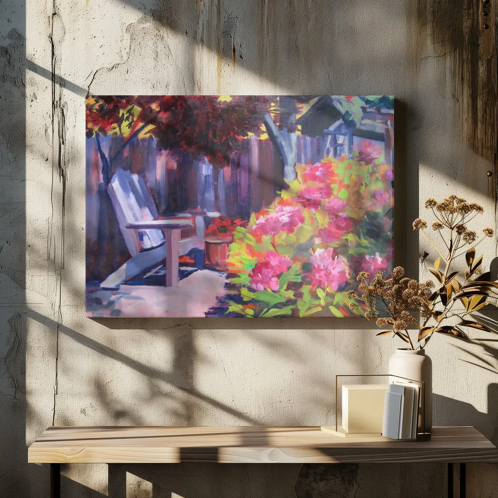Backyard - Stretched Canvas, Poster or Fine Art Print