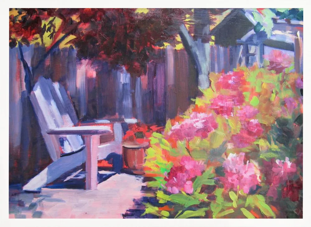 Backyard - Stretched Canvas, Poster or Fine Art Print