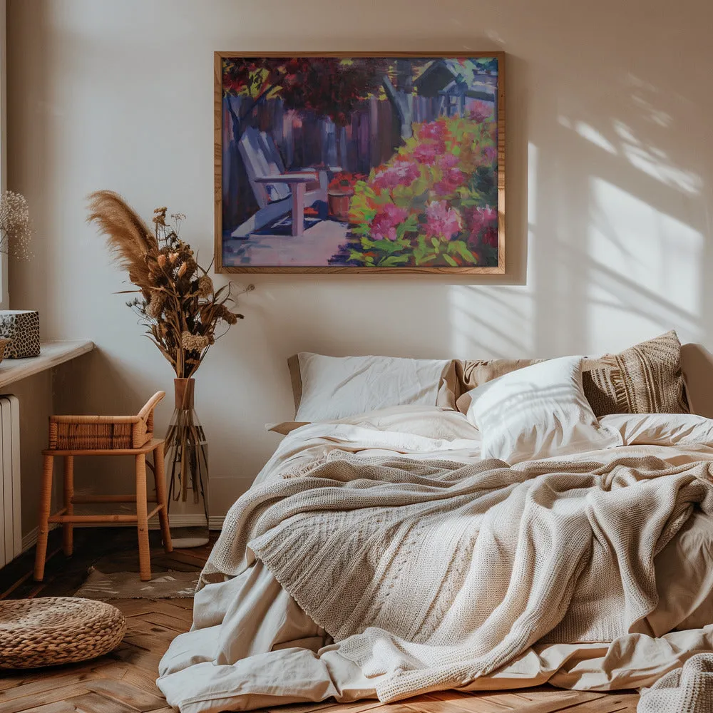 Backyard - Stretched Canvas, Poster or Fine Art Print