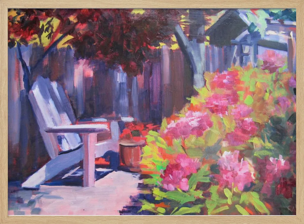 Backyard - Stretched Canvas, Poster or Fine Art Print
