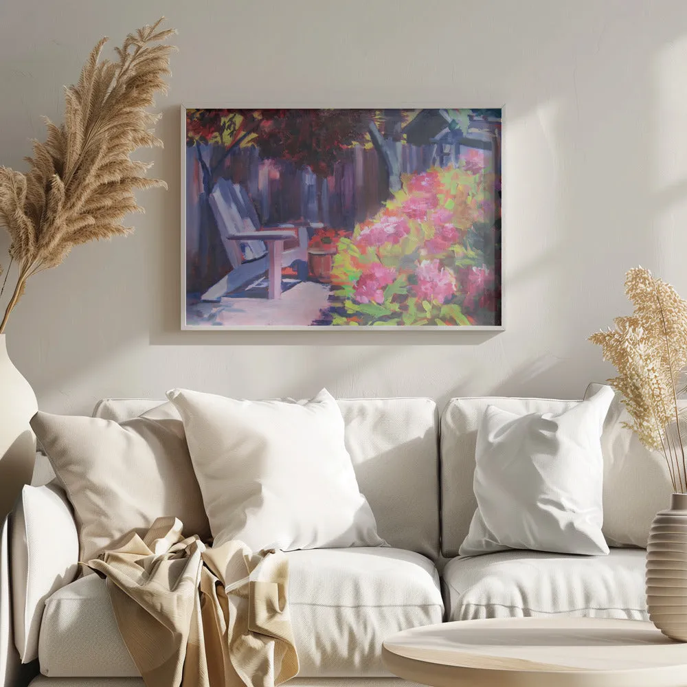 Backyard - Stretched Canvas, Poster or Fine Art Print