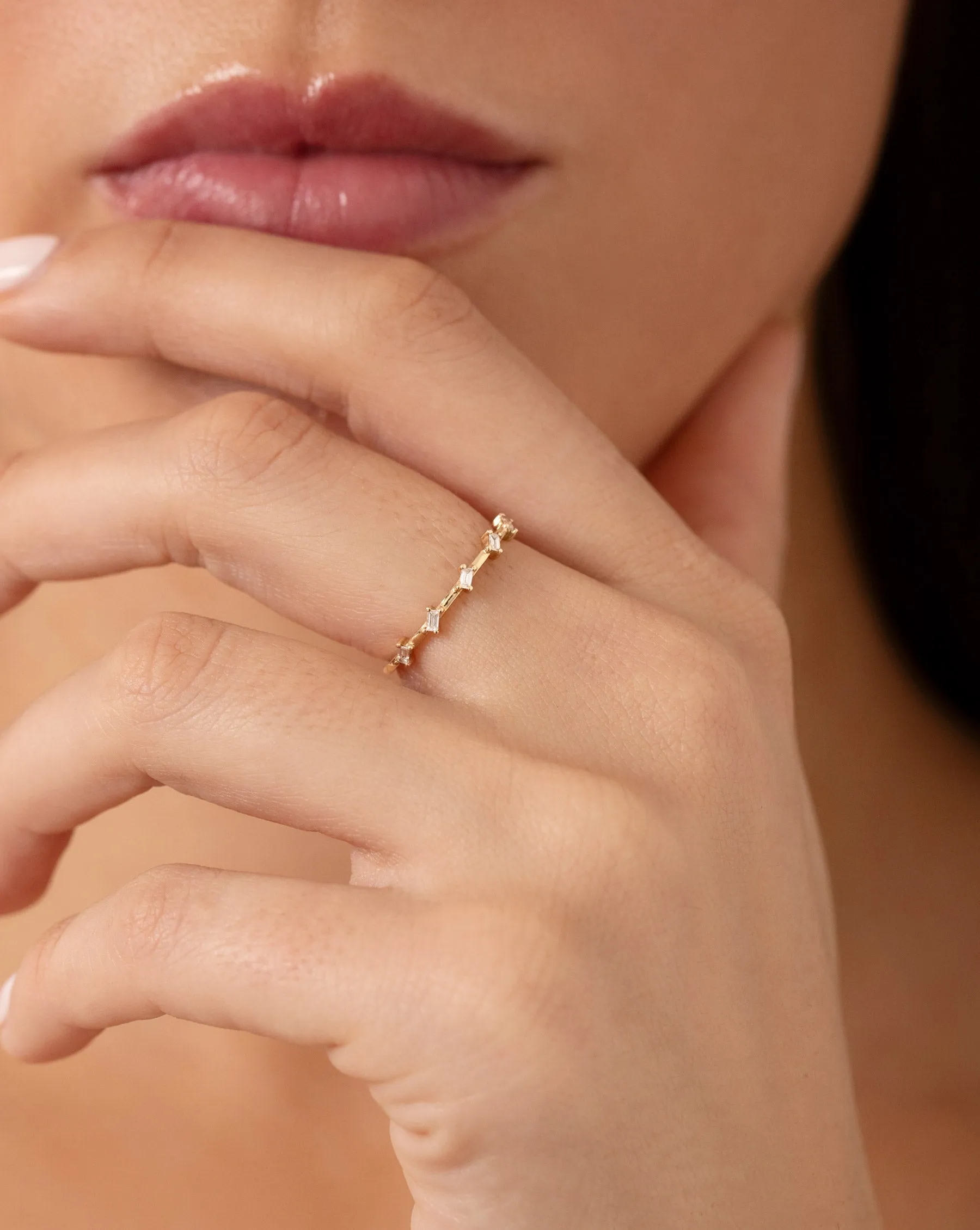 Baguette Distance Ring
