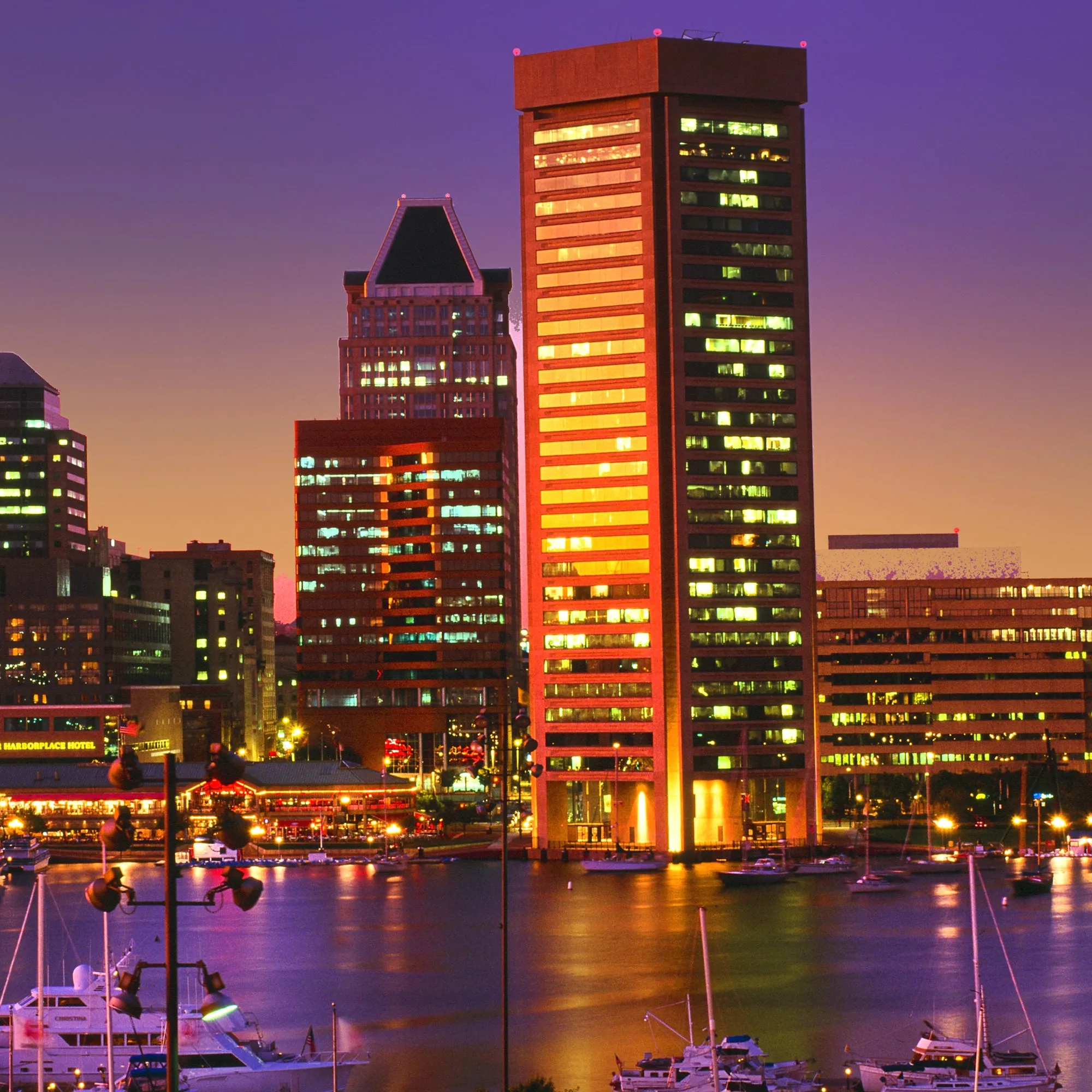 Baltimore Skyline on Canvas