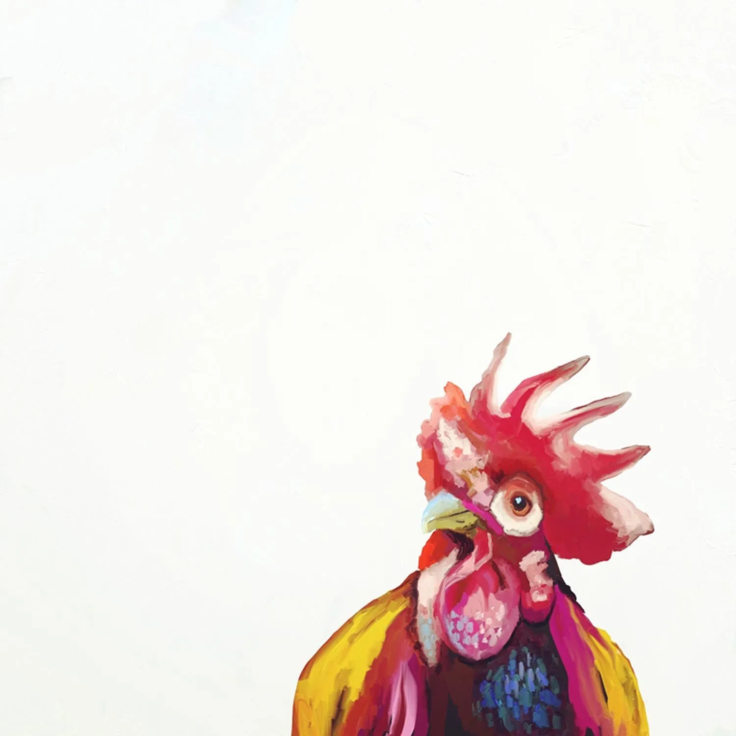Be A Bright Chicken Canvas Wall Art