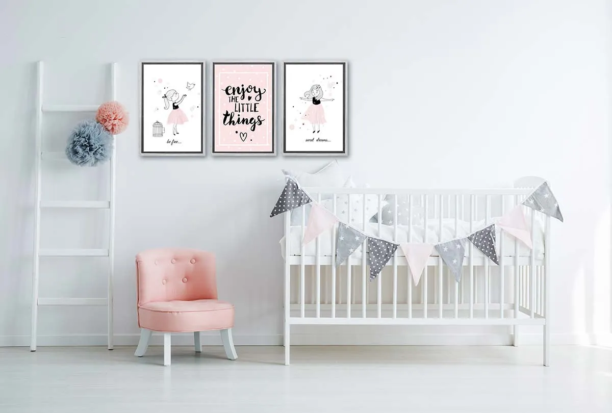 Be Free | Scandinavian Kid's Wall Art Print