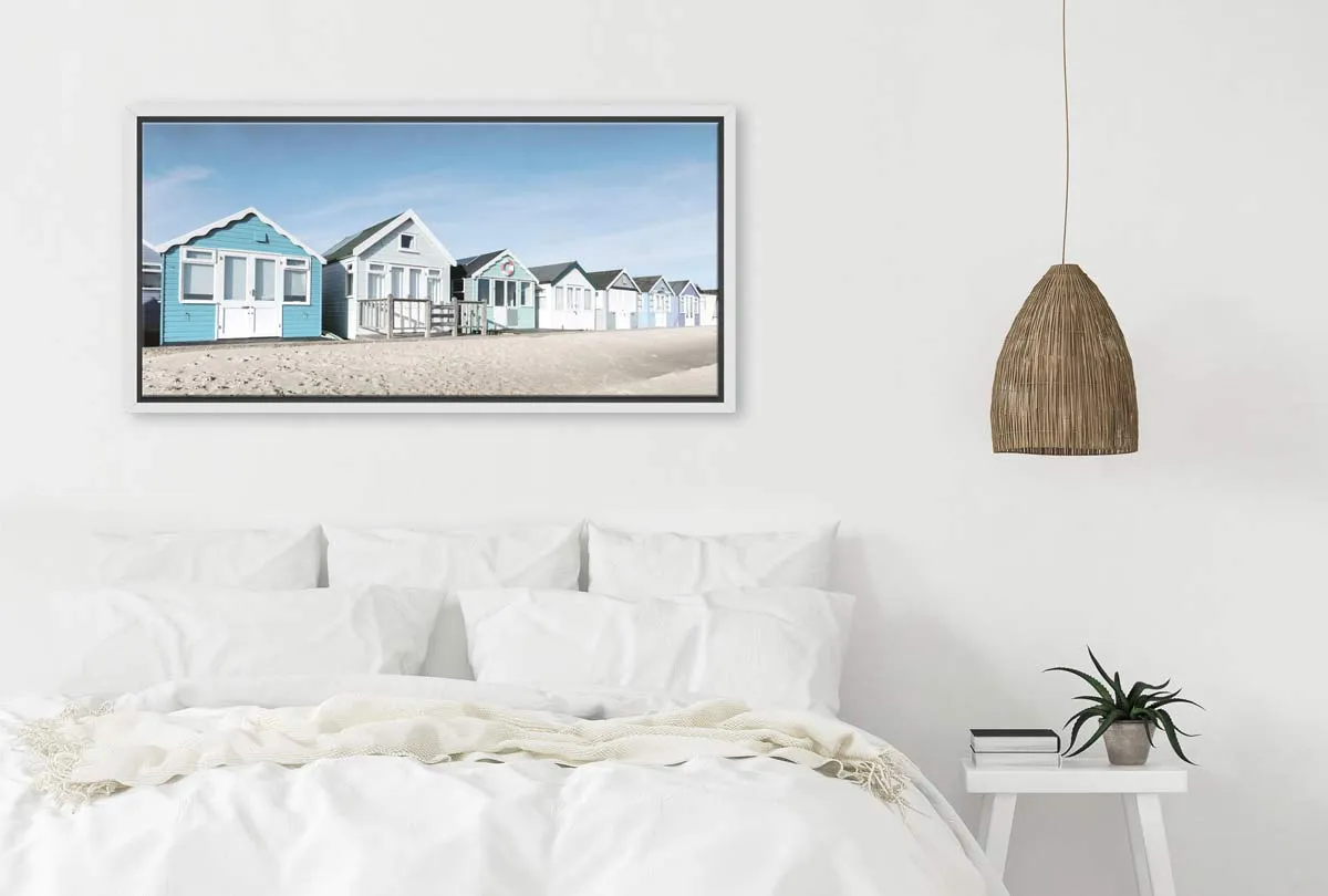 Beach Huts 2 | Hamptons Canvas Wall Art Print