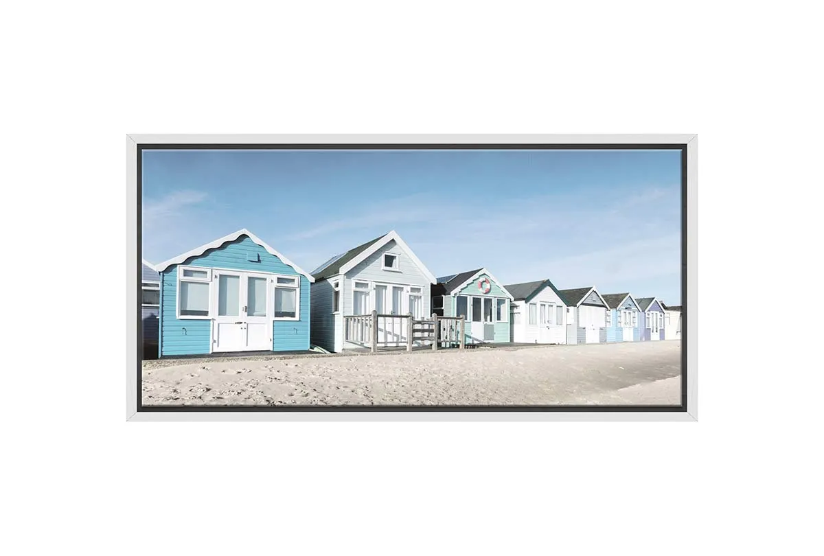 Beach Huts 2 | Hamptons Canvas Wall Art Print