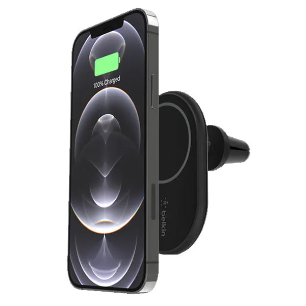 BELKIN BOOSTCHARGE Magnetic Wireless Car Charger for Apple iPhone 15/14/13/12. Includes 1.2m USB-C cable (Power Supply Sold Separately - NOT INCLUDED)