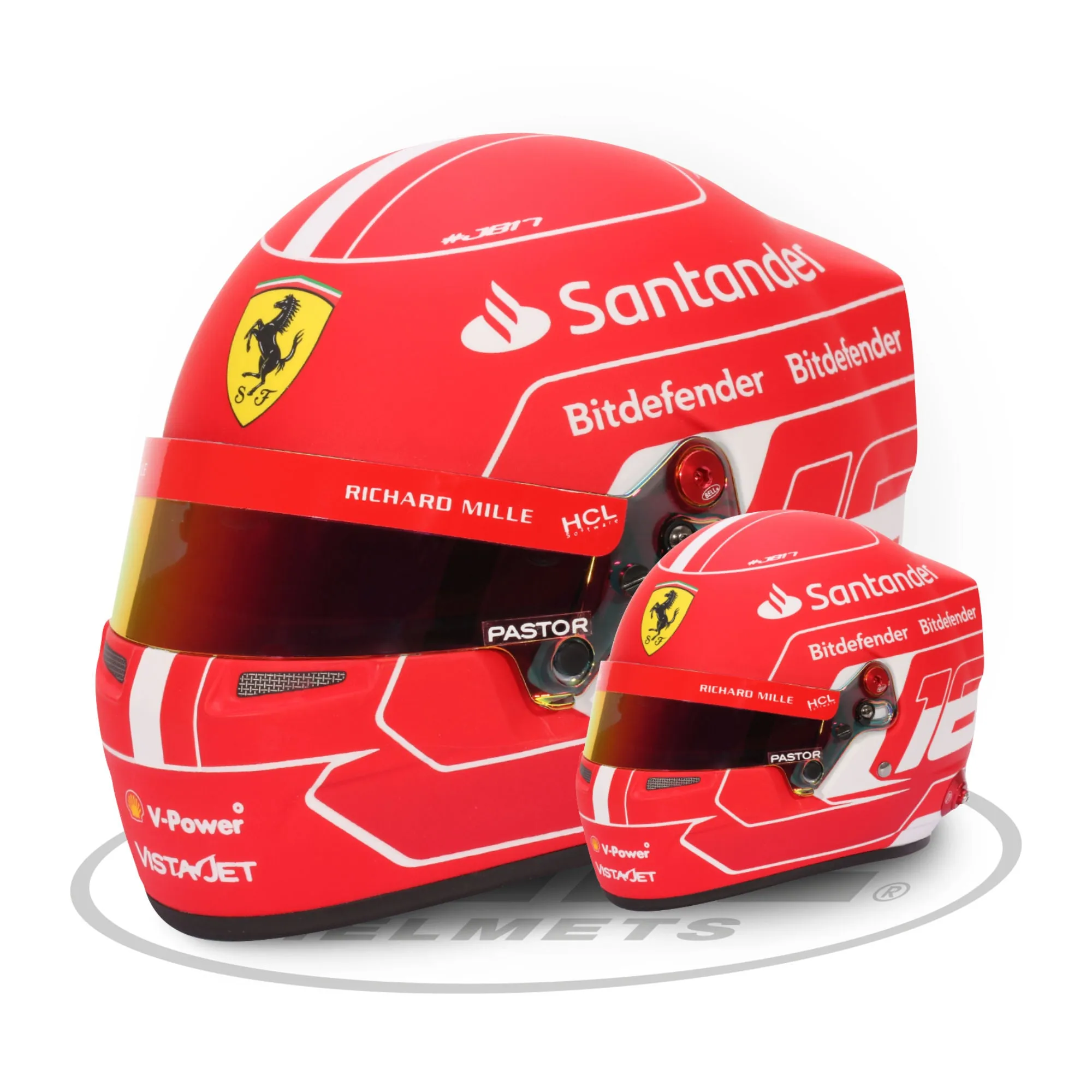 Bell 1:2 Scale Mini Helmet Charles Cleclerc 2023 Ferrari