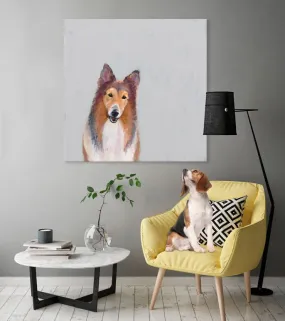 Best Friend - Collie Canvas Wall Art