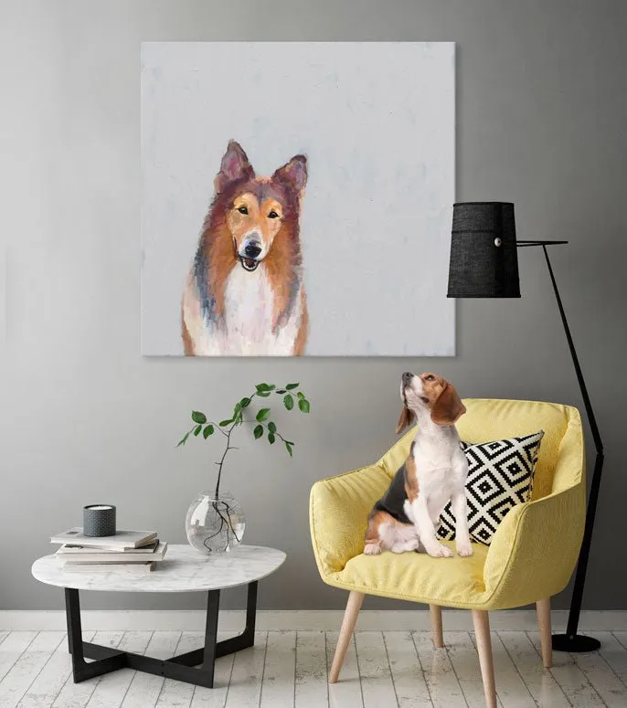 Best Friend - Collie Canvas Wall Art