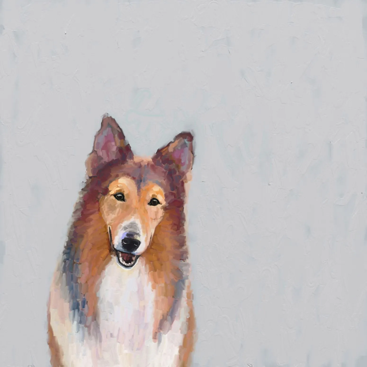 Best Friend - Collie Canvas Wall Art