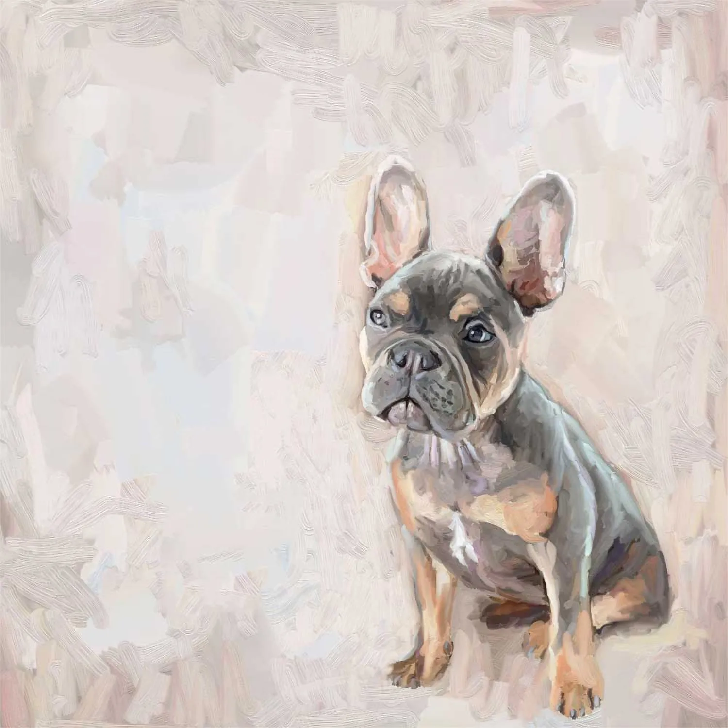 Best Friend - Frenchie Moment Canvas Wall Art