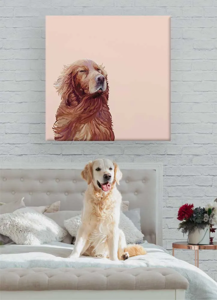 Best Friend - Golden Peace Canvas Wall Art