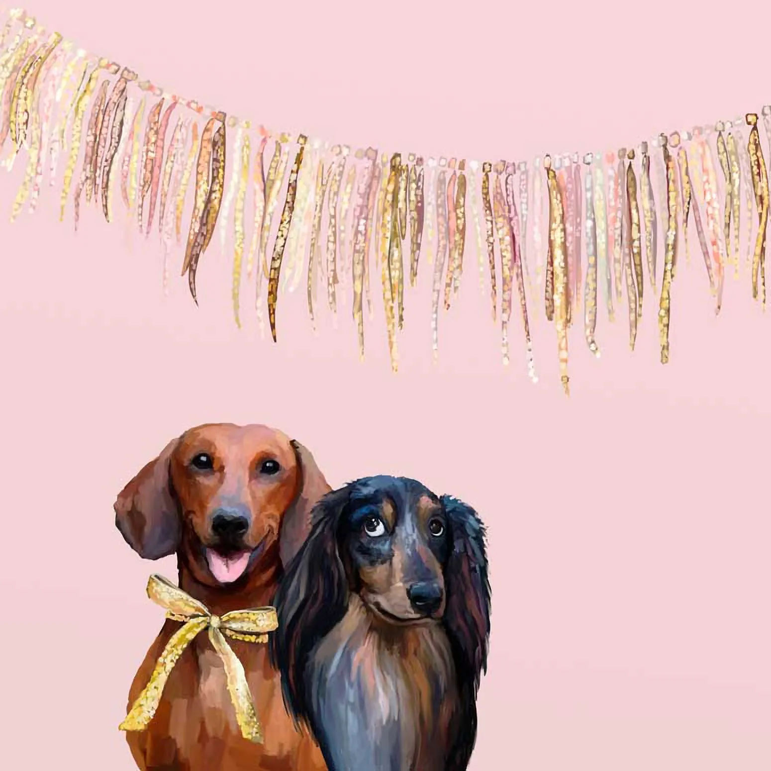 Best Friend - Party Doxies Canvas Wall Art